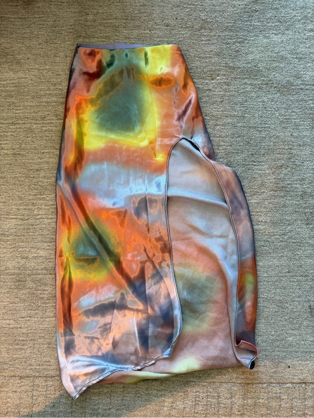 Silence + Noise - Multi-Color Satin Skirt